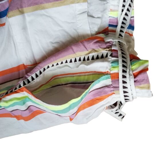 H&M LEMLEM Rainbow Multi Stripe Crop Top & Short Set XL 5 0289 - Picture 5 of 11